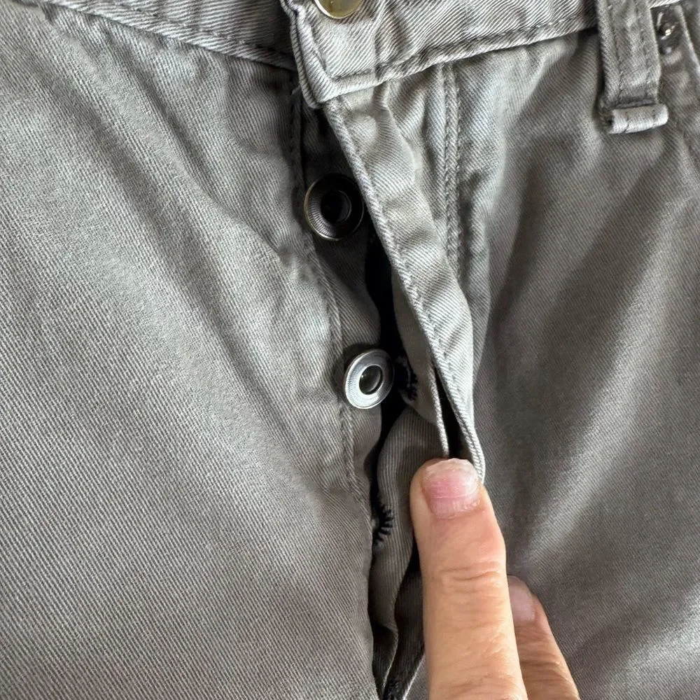 Rag & Bone Standard Issue Fit 2 Slim Leg Jeans Distressed Pants Khaki Gray - Picture 3 of 11